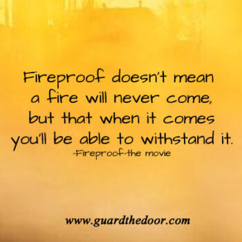 Fireproof quote