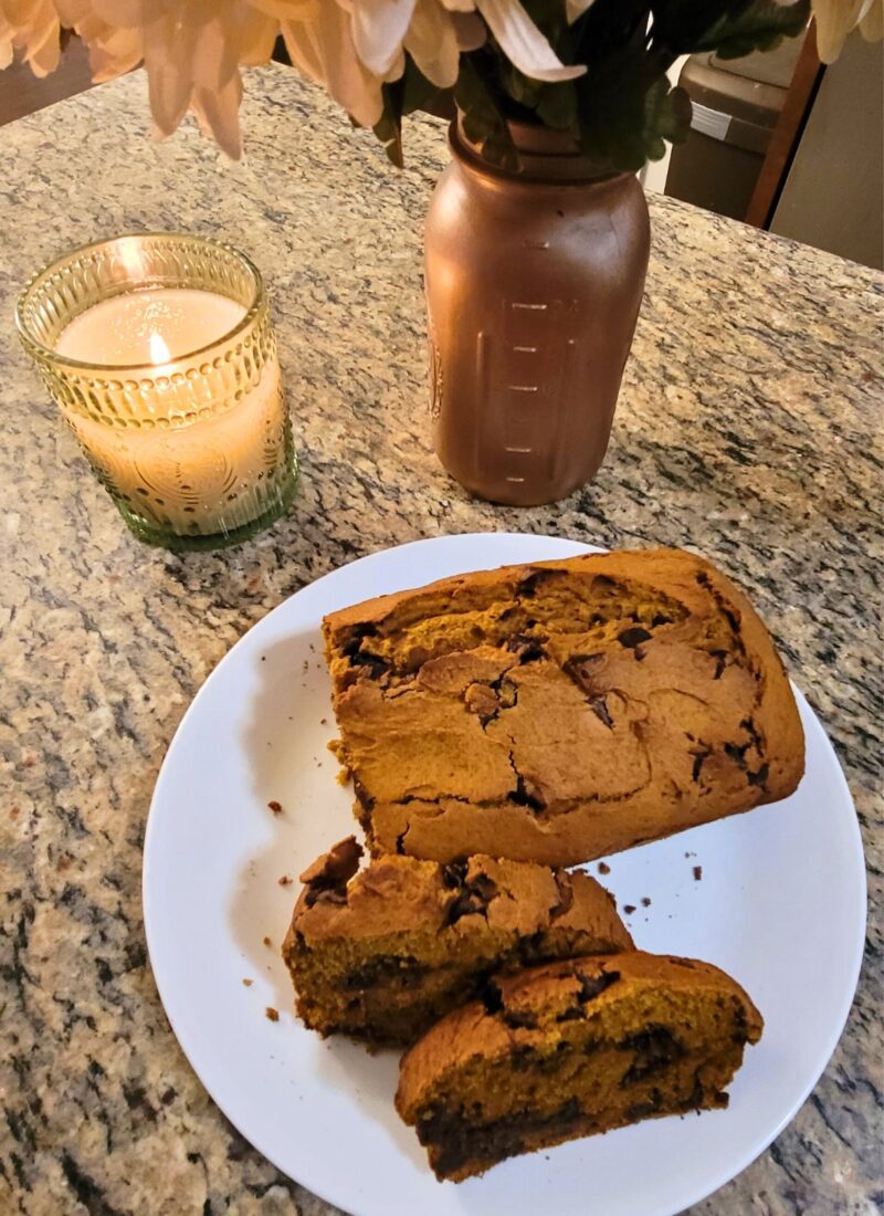 Easy to Make Pumpkin Chocolate Chip Bread