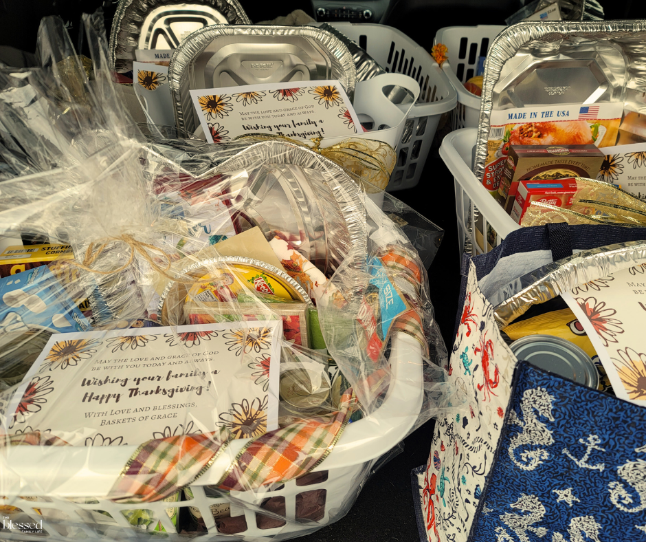 thanksgiving basket serve project, thanksgiving Moments
